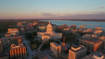 Sunrise in Madison, Wisconsin image - Free stock photo - Public Domain ...