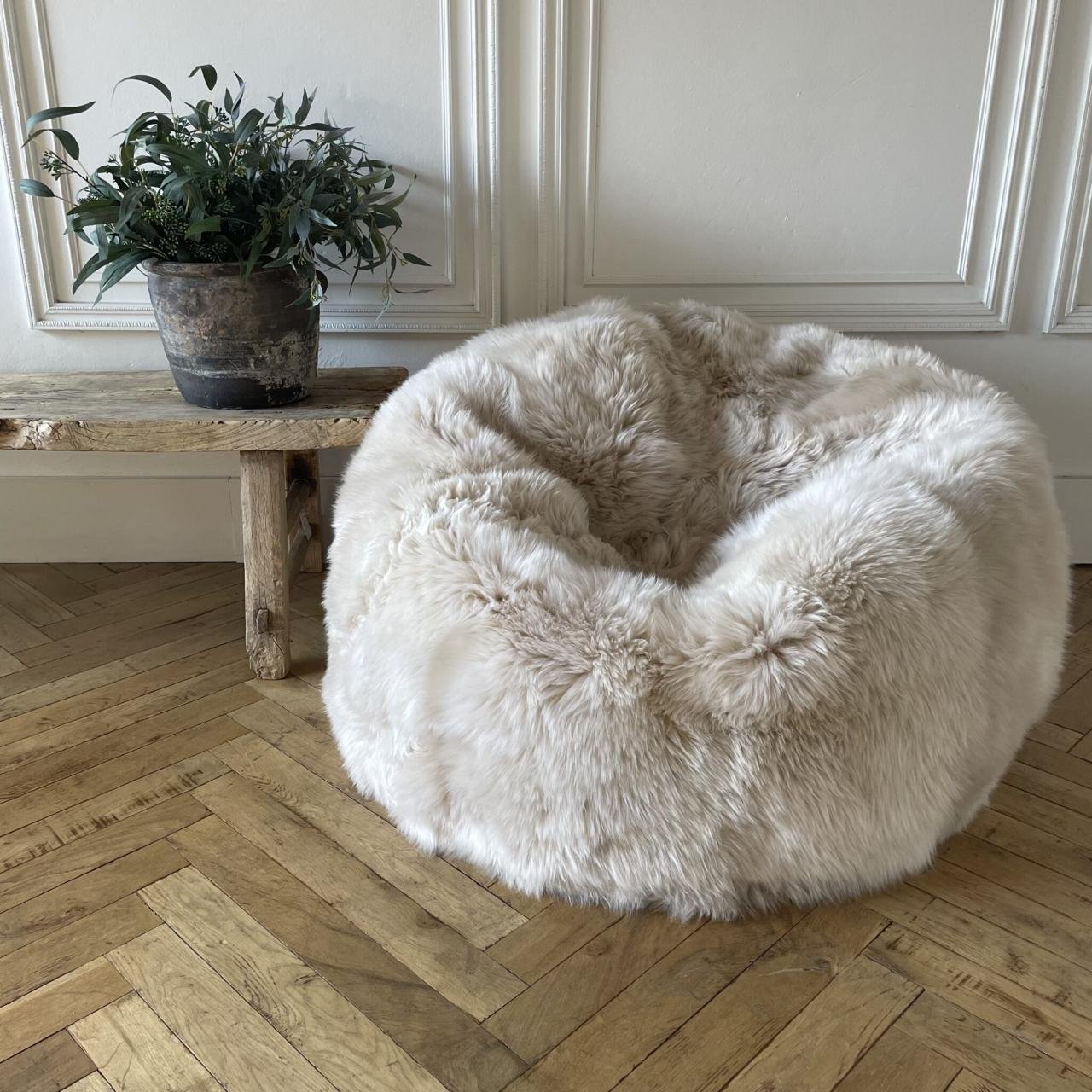 Shearling Bean Bag – Bloom Home Inc