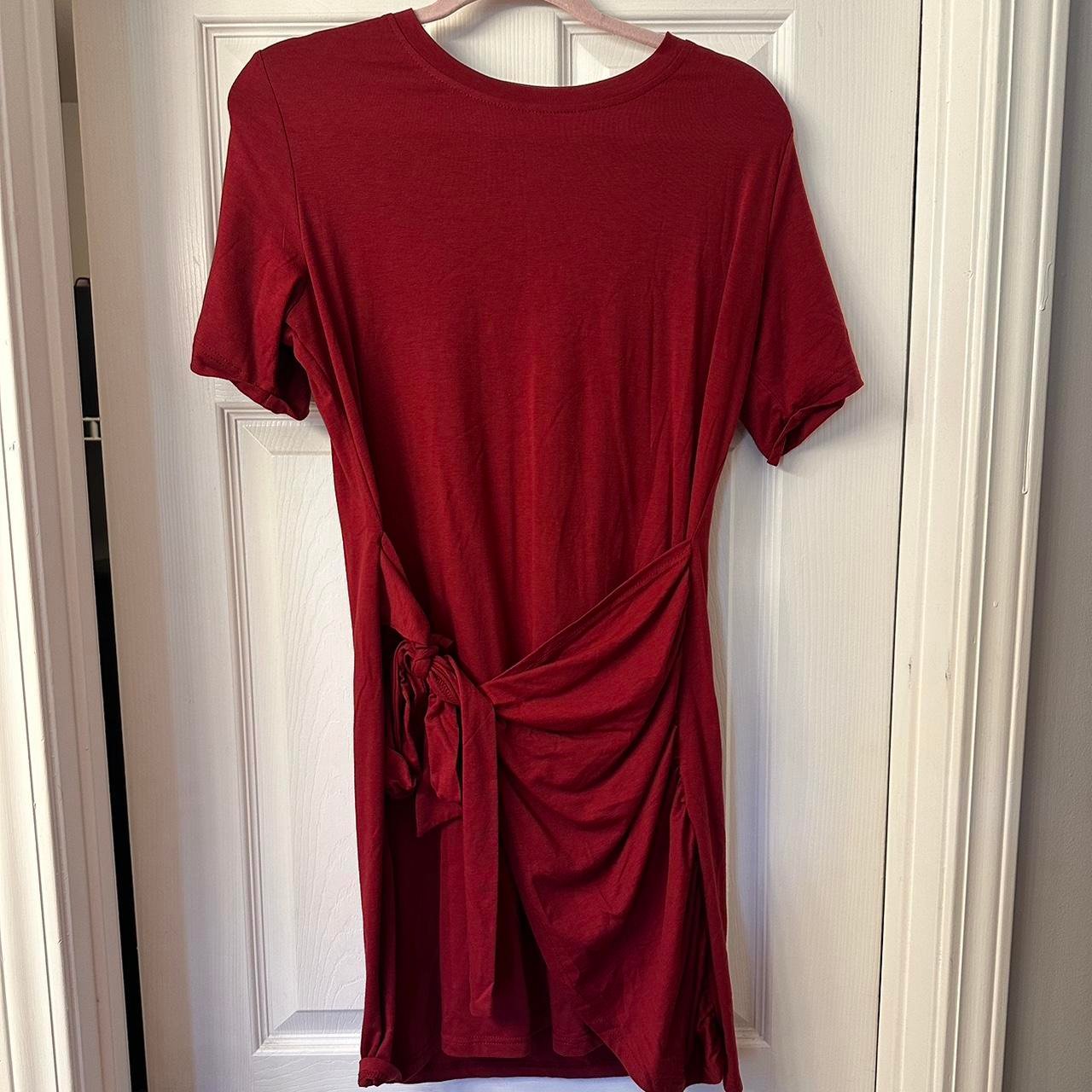 Halara dress Super cute and comfortable maroon... - Depop Halara dress Super cute and comfortable maroon... - Depop