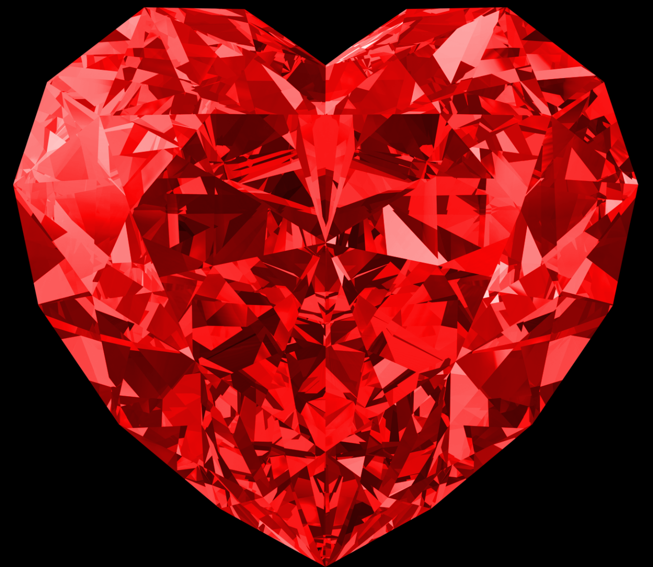 Red heart diamond PNG image Red heart diamond PNG image