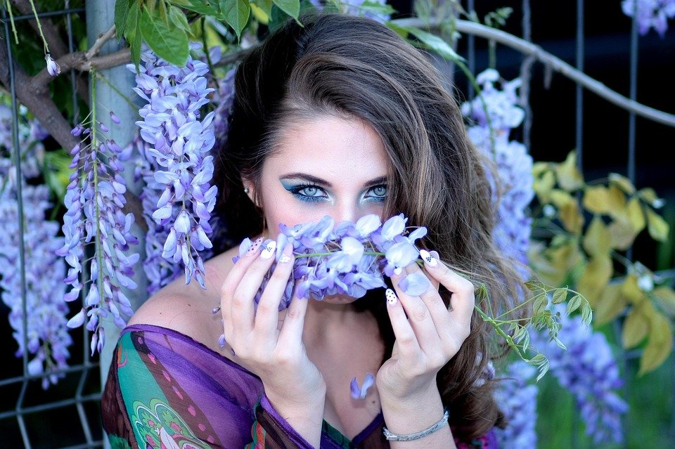 Girl Flowers Violet Blue · Free photo on Pixabay Girl Flowers Violet Blue · Free photo on Pixabay