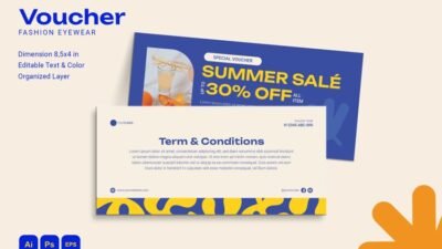 Fashion Eyewear - Voucher By Vunira | TheHungryJPEG